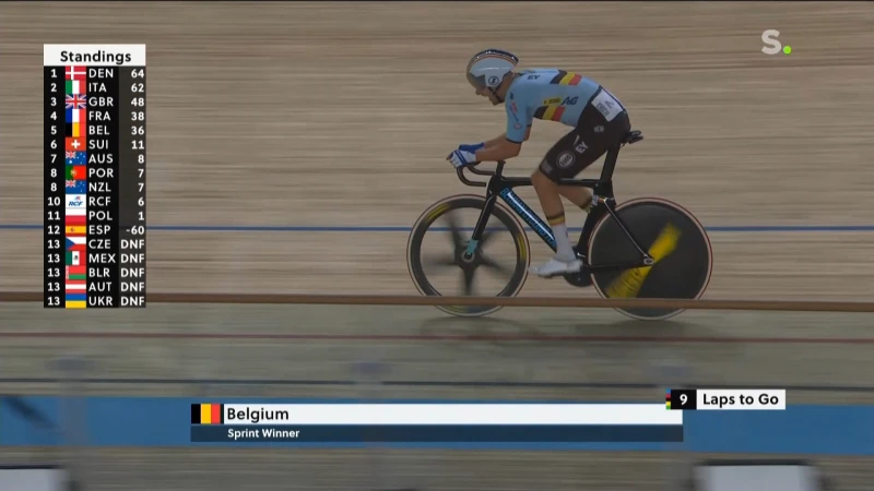 Robbe Ghys pakt brons op WK baanwielrennen
