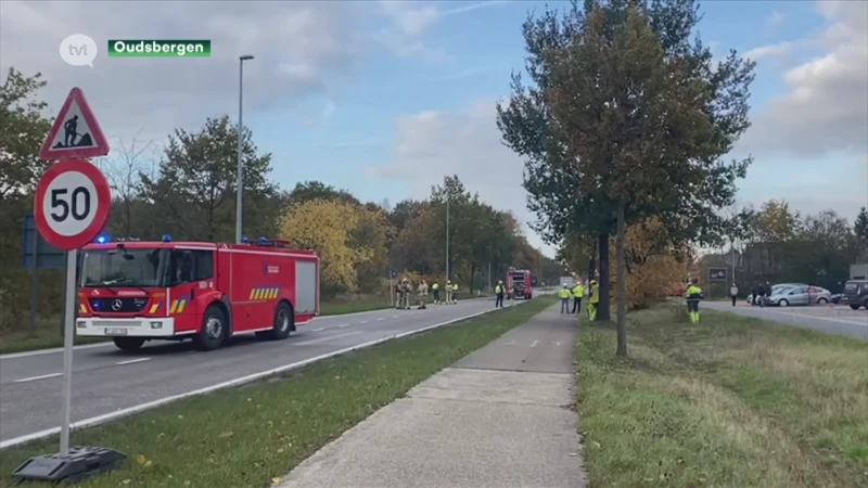N76 in Oudsbergen tijdelijk afgesloten door gaslek