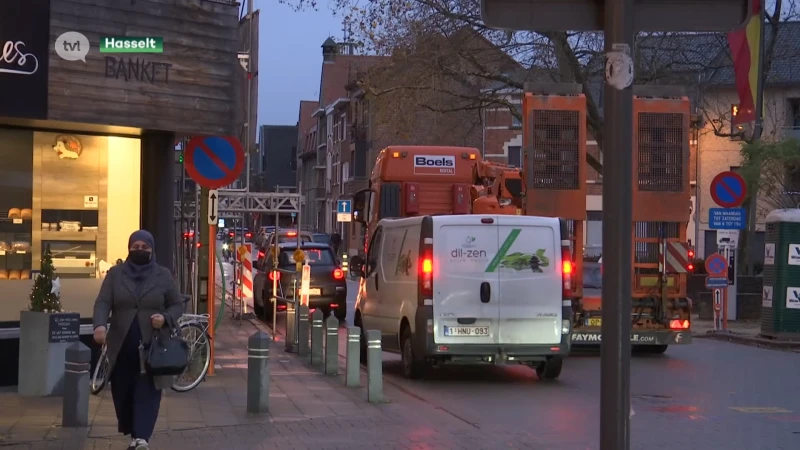 Minder hinder-plan voor werfverkeer in Hasselt