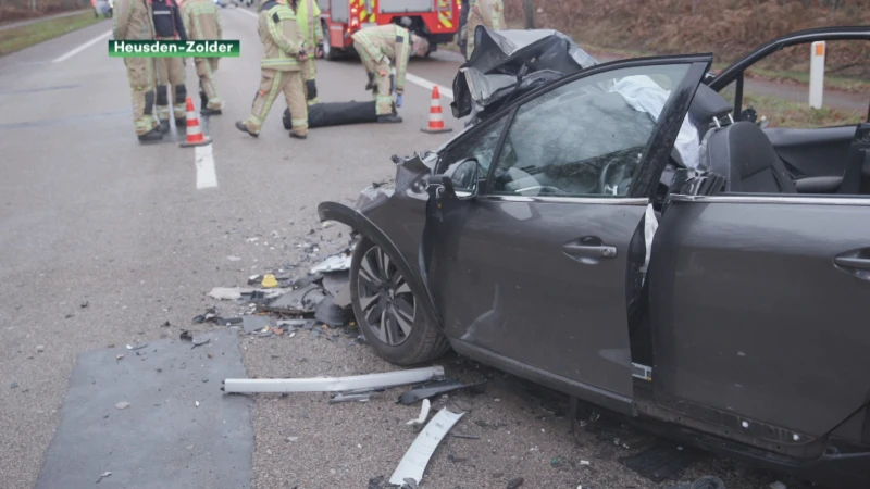 Bestuurder levensgevaarlijk gewond bij ongeval in Heusden-Zolder