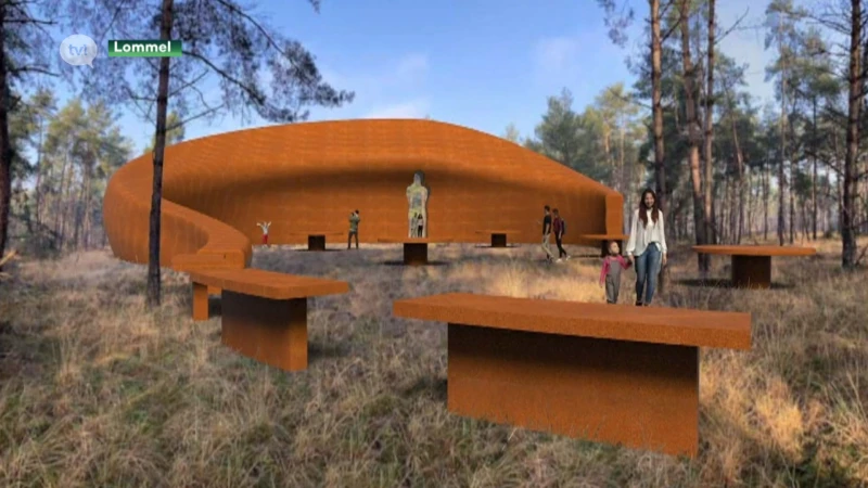 Imposant kunstwerk is toegangspoort voor Bosland in Lommel