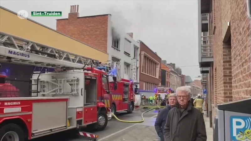 Vrouw levensgevaarlijk gewond bij brand in Sint-Truiden