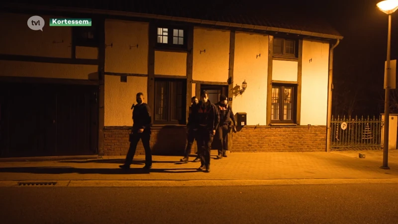 Politie valt in vol ornaat binnen in huis in Kortessem
