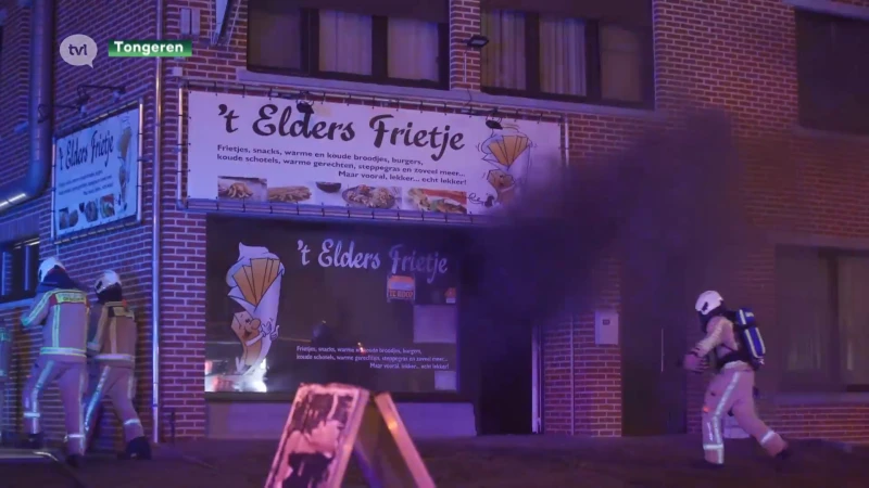 Brand in frituur in Tongeren