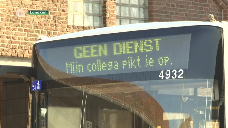 Busverkeer De Lijn verstoord door staking in Kinrooi en Lanaken