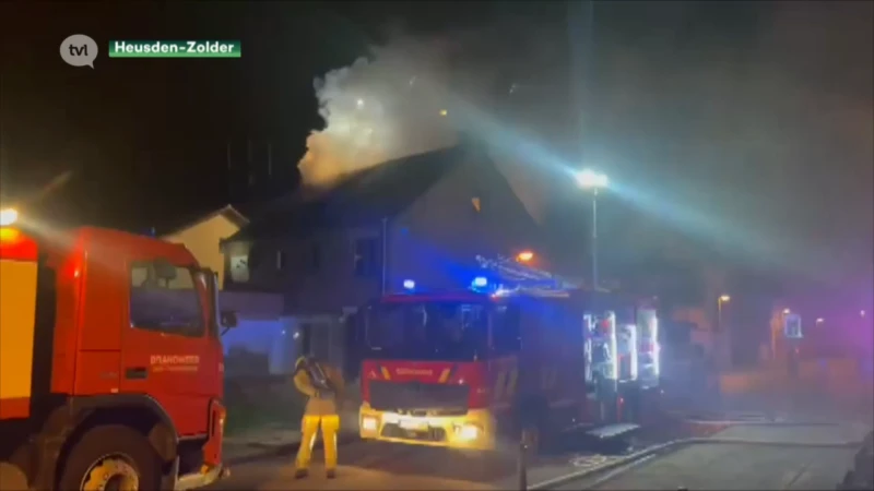 Zolderbrand in Heusden-Zolder
