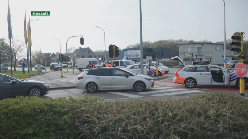 Bestuurder ramt politiewagen bij wilde achtervolging van Beringen tot in Hasselt