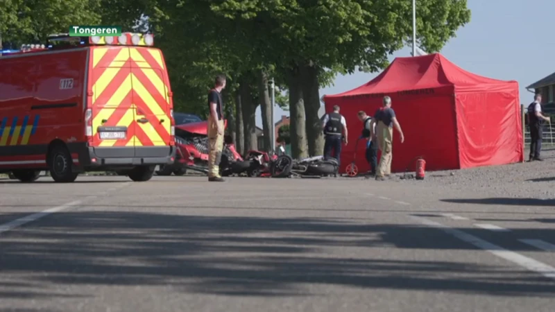 Dodelijk ongeval in Vreren, wagen botst met twee motoren