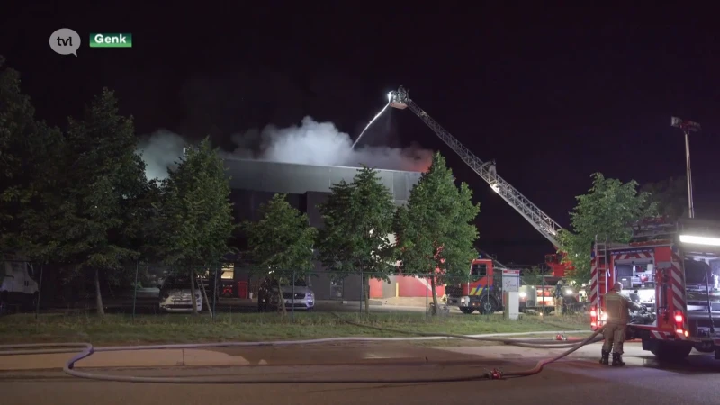 Zware afvalbrand bij Transcoma in Genk