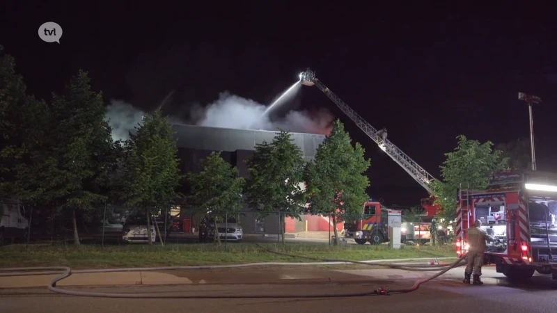 Zware brand bij afvalverwerkend bedrijf Transcoma in Genk
