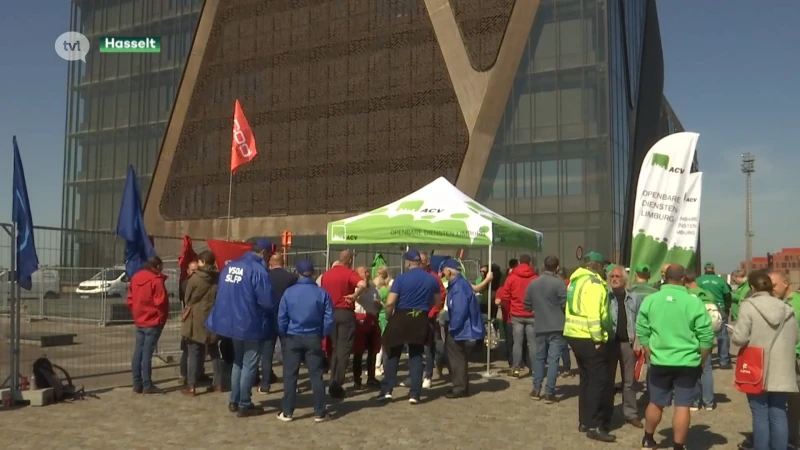 Vakbondsactie legt grote delen van Limburg lam
