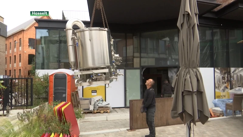 Spectaculaire beelden van installatie nieuwe brouwerij in Hasselt