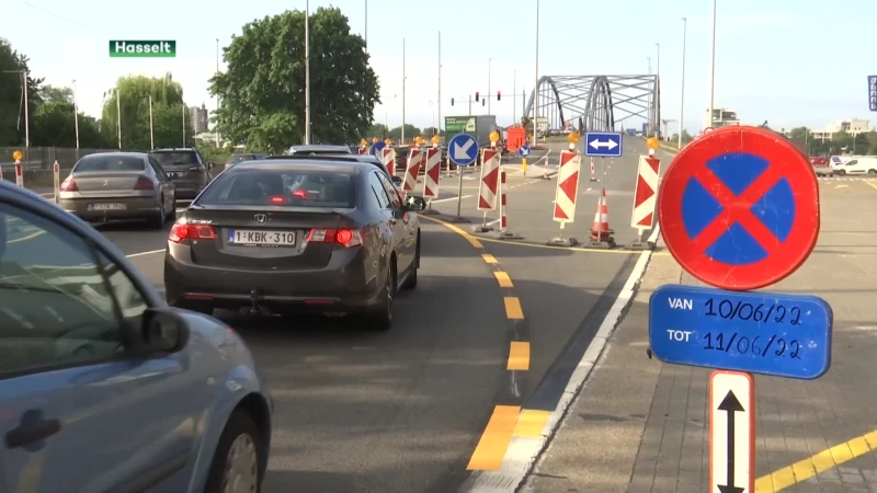Weinig hinder tijdens eerste werkdag Kempische brug