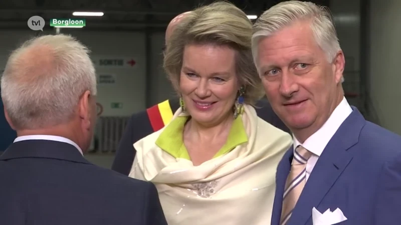 Koning Filip en koningin Mathilde bezoeken Borgloon
