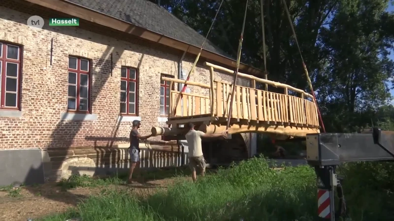 Nieuwe voetgangersbrug ontsluit wandeling door hart van Herkenrode