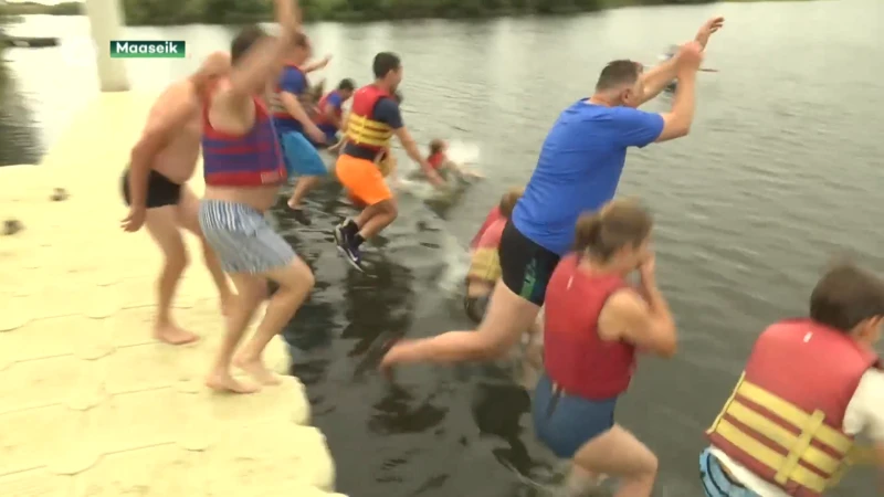 Opnieuw honderden Limburgers het water in voor de Big Jump