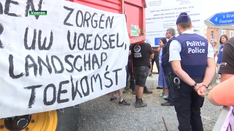Boeren protesteren tegen stikstofbeleid tijdens bezoek Demir