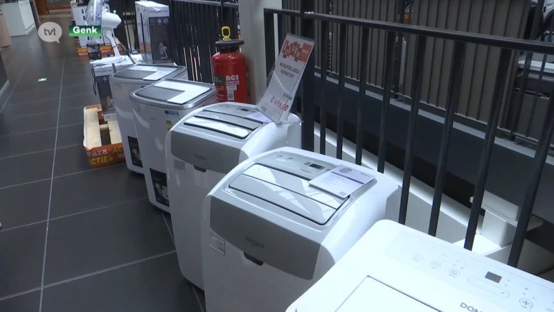 Mobiele airco's vliegen de deur uit