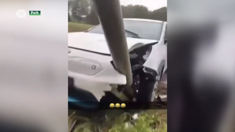 Jongeren crashen aan 160 km per uur met deelauto Pelt en zetten filmpje op TikTok