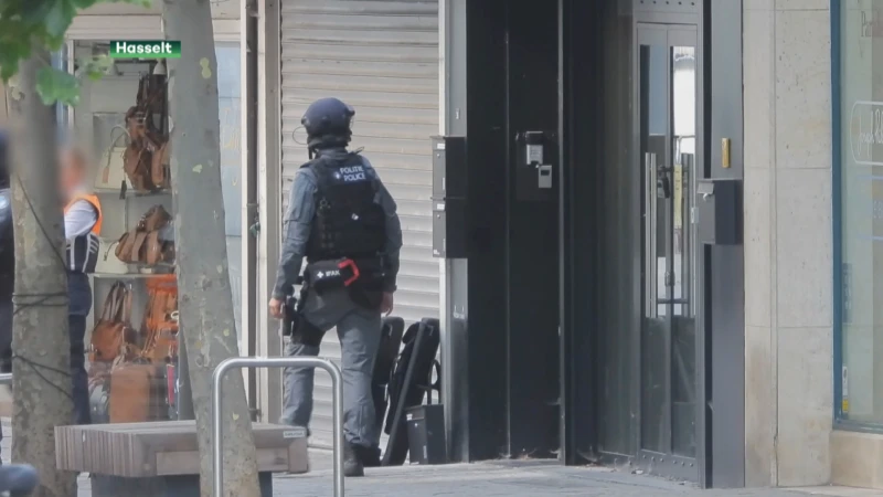Winkelstraat in Hasselt hele voormiddag afgesloten na incident met man