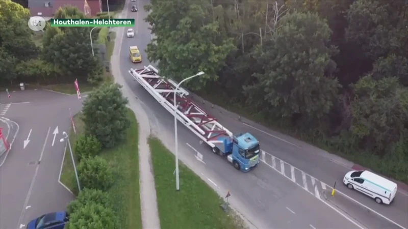 Uitzonderlijk transport voor Velodroom in Heusden-Zolder