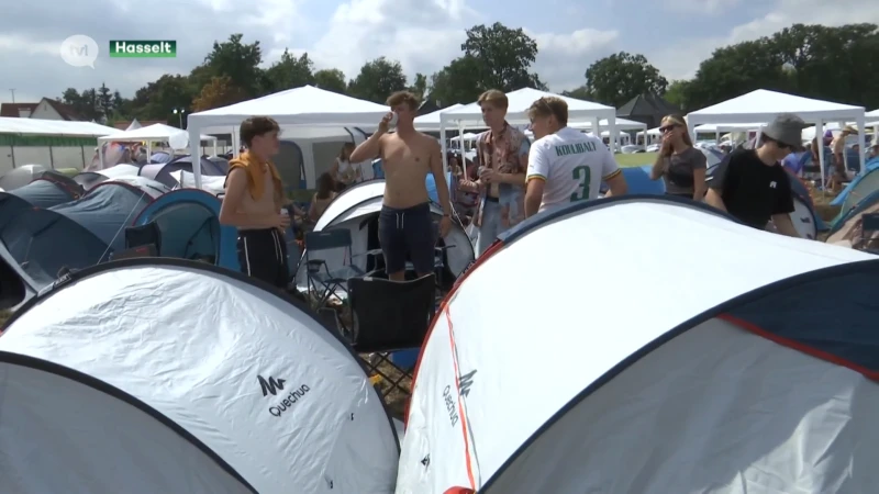 De sfeer zit er goed in op de Camping Chill van Pukkelpop