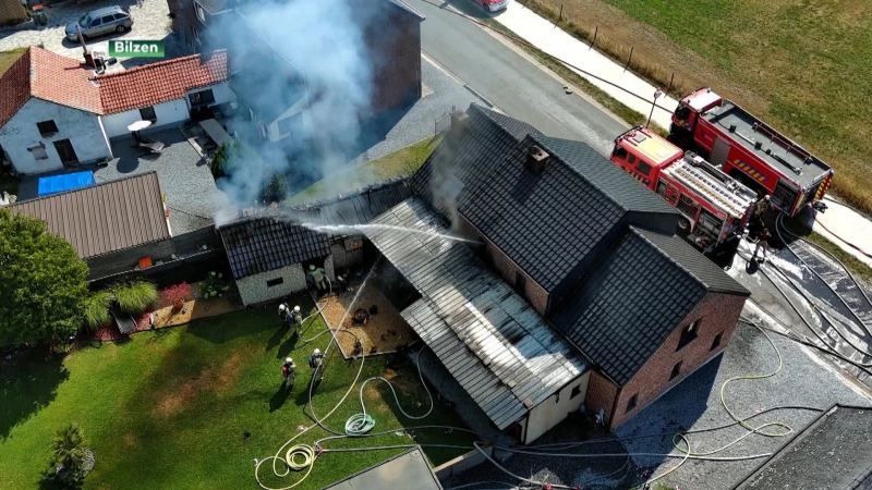 Zware woningbrand in Bilzen