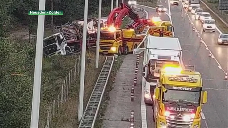 Ongeval met vrachtwagens zorgt voor hinder op E314