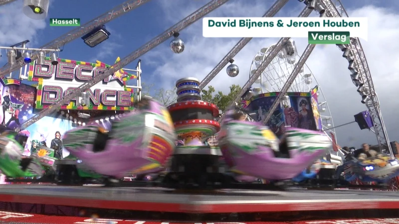 Heel wat bezoekers op eerste dag Hasselt kermis ondanks wisselvallige weer