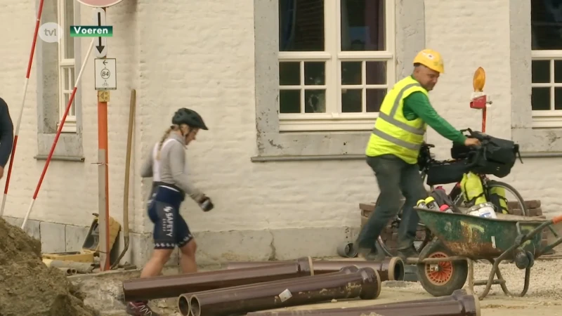 Middenstand boos omdat Teuven volledig opgebroken is door rioleringswerken