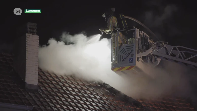 Kinderen ontsnappen aan woningbrand in Lummen