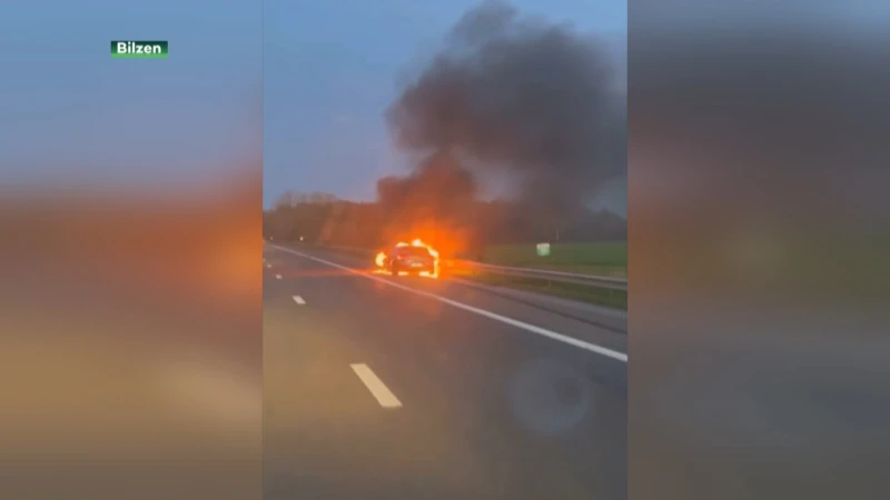 Brandend voertuig zorgt voor zware ochtendspits op E313