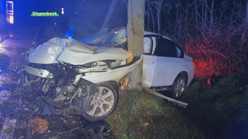 Vier jongeren raken lichtgewond bij ongeval in Diepenbeek