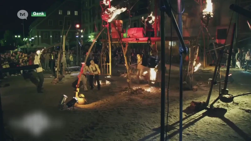 Patroonheilige van Genk Sint-Martinus wordt geëerd met vuurshow
