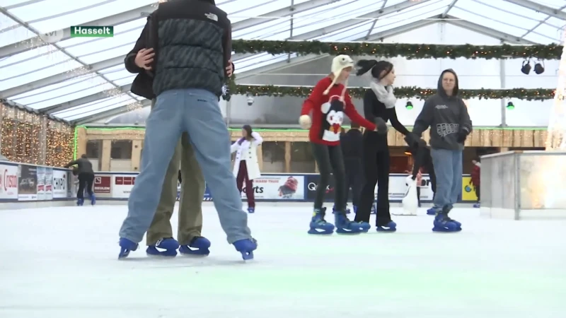 Koud, guur en nat winterweer, maar Winterland lokt eerste dag al bezoekers uit heel het land