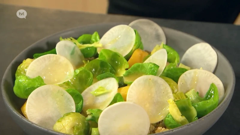 Kip - prei - raap - selder - spruit - couscous