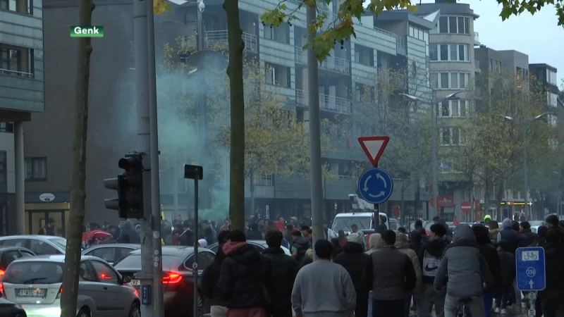 Marokkaanse supporters vieren feest in Limburg