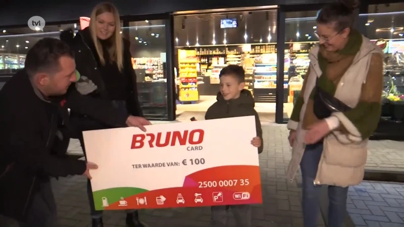 Florian & zijn mama gaan aan de haal met de tankkaart van 100 euro in Tessenderlo