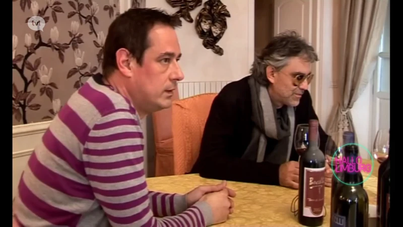 Rudi Moesen op bezoek bij Andrea Bocelli