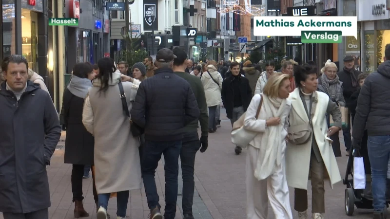 Energiecrisis en kou schrikken eerste kerstshoppers niet af in Hasselt
