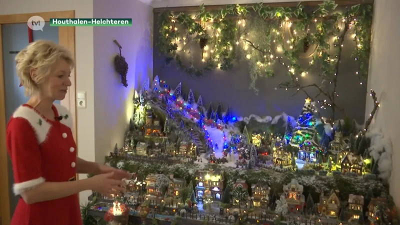Woonkamer wordt kerstdorp met skipiste