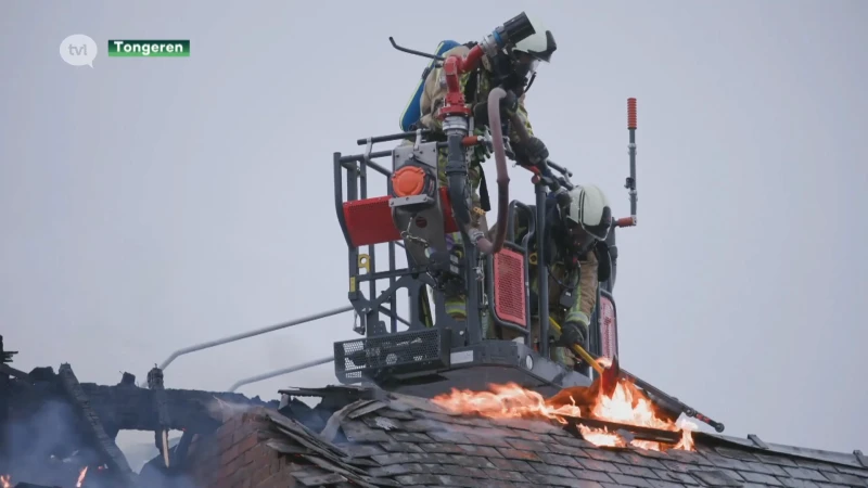 Uitslaande brand in oude rijkswachtkazerne Tongeren