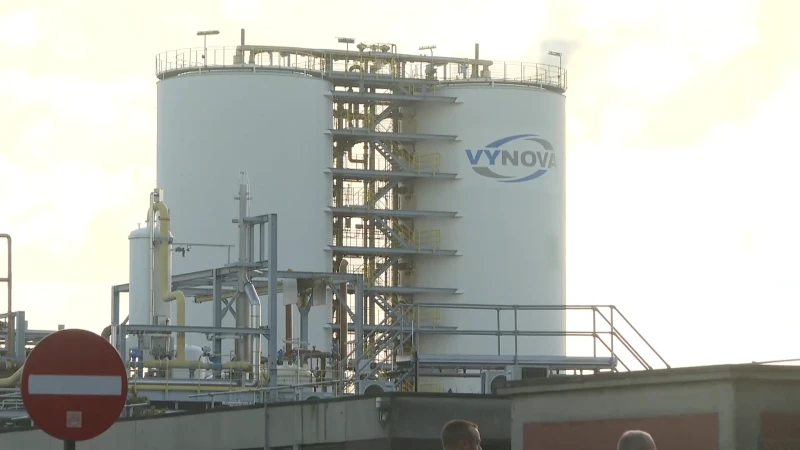 Zoutzuurlek bij Vynova in Tessenderlo