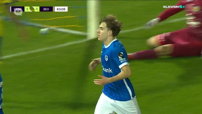 Jong Genk kan net niet stunten tegen titelkandidaat Beveren