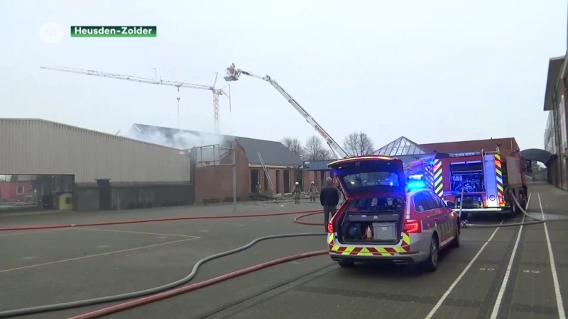 Brand richt ravage aan in lagere school De Toverfluit in Heusden-Zolder