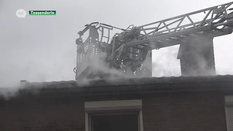 Twee woningen onbewoonbaar na brand in Tessenderlo