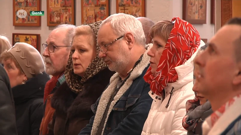 1 jaar oorlog in Oekraïne herdacht in Oekraïense kerk Genk