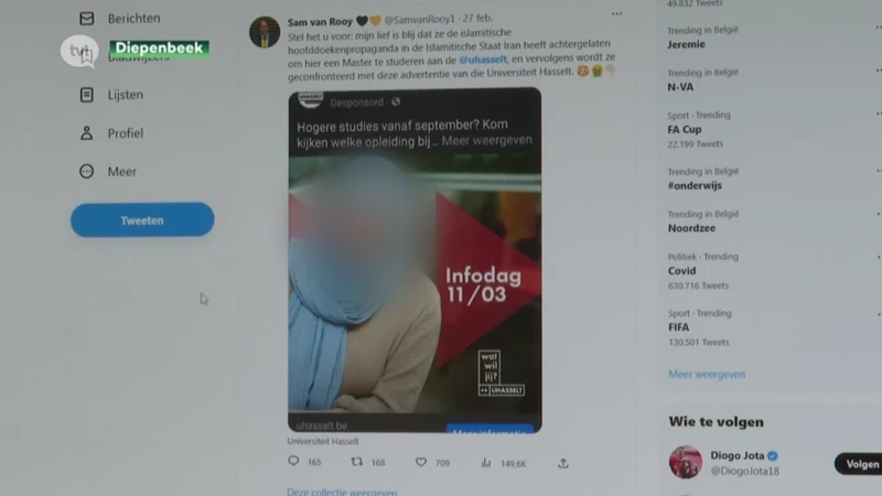 Universiteit Hasselt diep geschokt door racistische reacties: rector vraagt uitleg aan Vlaams Belang