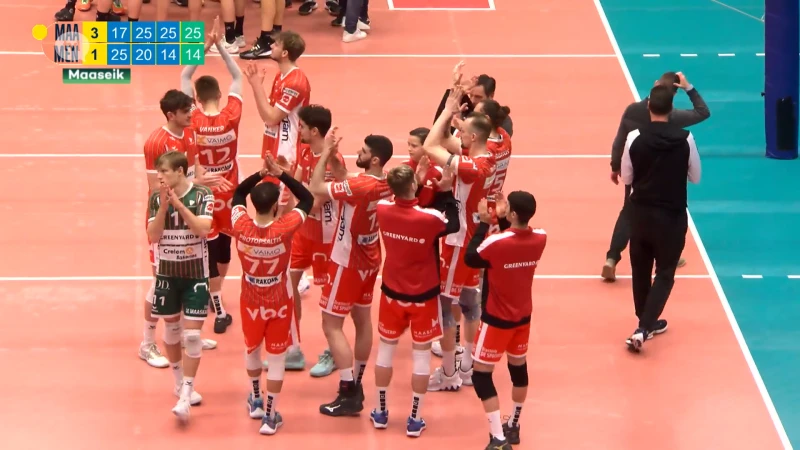 Maaseik blijft leider in play-offs na winst tegen Menen