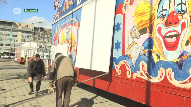 Circus Barones slaat tenten op in Hasselt